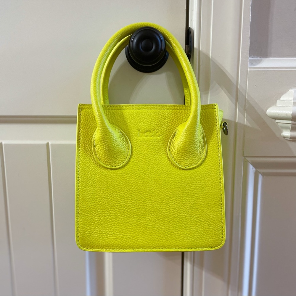 BECK Bright Neon yellow pixie handbag